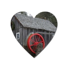 Vermont Christmas Barn Magnet (Heart)