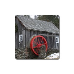 Vermont Christmas Barn Magnet (Square)