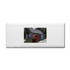 Vermont Christmas Barn Hand Towel by plainandsimple