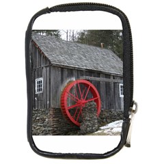Vermont Christmas Barn Compact Camera Leather Case