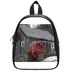 Vermont Christmas Barn School Bag (small) by plainandsimple