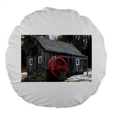 Vermont Christmas Barn 18  Premium Round Cushion 