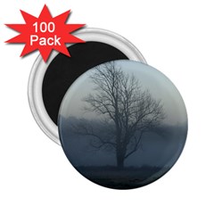 Foggy Tree 2 25  Button Magnet (100 Pack)