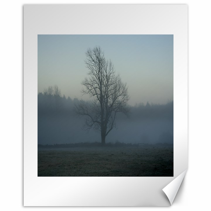 Foggy Tree Canvas 11  x 14  (Unframed)