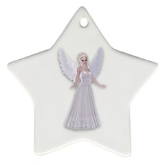 Beautiful Fairy Nymph Faerie Fairytale Star Ornament (two Sides) by goldenjackal