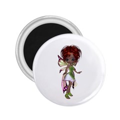 Fairy Magic Faerie In A Dress 2 25  Button Magnet by goldenjackal