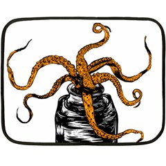 Octopus Ink Mini Fleece Blanket (two Sided)