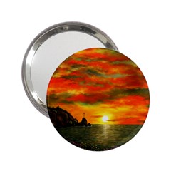 Alyssa s Sunset By Ave Hurley Artrevu - 2 25  Handbag Mirror