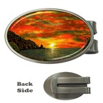 Alyssa s Sunset by Ave Hurley ArtRevu - Money Clip (Oval) Front