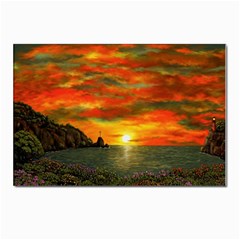 Alyssa s Sunset By Ave Hurley Artrevu - Postcard 4 x 6  (pkg Of 10) by ArtRave2