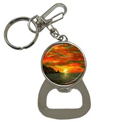 Alyssa s Sunset By Ave Hurley Artrevu - Bottle Opener Key Chain by ArtRave2