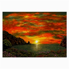 Alyssa s Sunset By Ave Hurley Artrevu - Large Glasses Cloth (2 Sides)