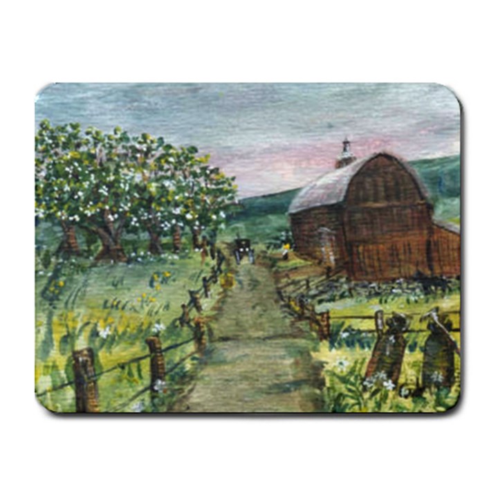  Amish Apple Blossoms  by Ave Hurley of ArtRevu ~ Small Mousepad