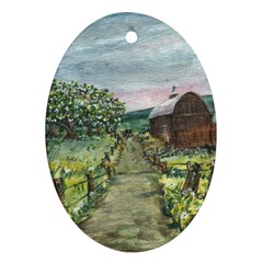  amish Apple Blossoms  By Ave Hurley Of Artrevu   Ornament (oval) by ArtRave2