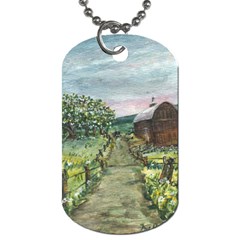  amish Apple Blossoms  By Ave Hurley Of Artrevu   Dog Tag (two Sides) by ArtRave2