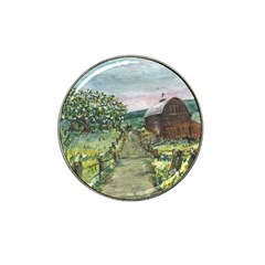  amish Apple Blossoms  By Ave Hurley Of Artrevu   Hat Clip Ball Marker (4 Pack) by ArtRave2