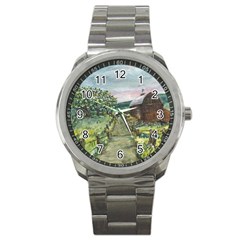  amish Apple Blossoms  By Ave Hurley Of Artrevu   Sport Metal Watch by ArtRave2