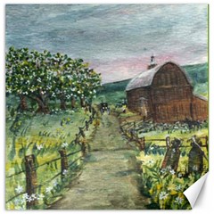  amish Apple Blossoms  By Ave Hurley Of Artrevu   Canvas 12  X 12 