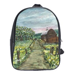  amish Apple Blossoms  By Ave Hurley Of Artrevu   School Bag (large) by ArtRave2