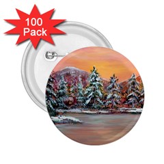  jane s Winter Sunset   By Ave Hurley Of Artrevu   2 25  Button (100 Pack)