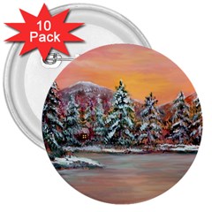  jane s Winter Sunset   By Ave Hurley Of Artrevu   3  Button (10 Pack)