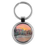  Jane s Winter Sunset   by Ave Hurley of ArtRevu ~ Key Chain (Round) Front