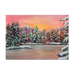  jane s Winter Sunset   By Ave Hurley Of Artrevu   Sticker A4 (10 Pack) by ArtRave2