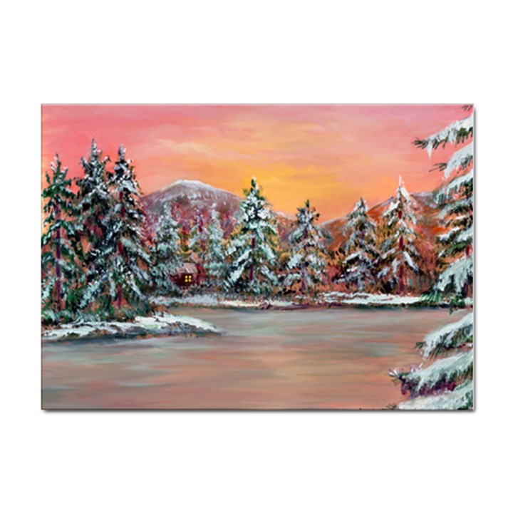  Jane s Winter Sunset   by Ave Hurley of ArtRevu ~ Sticker A4 (100 pack)