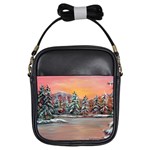 Jane s Winter Sunset   by Ave Hurley of ArtRevu ~ Girls Sling Bag Front