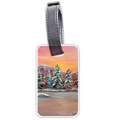  jane s Winter Sunset   By Ave Hurley Of Artrevu   Luggage Tag (one Side) by ArtRave2