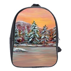  jane s Winter Sunset   By Ave Hurley Of Artrevu   School Bag (xl) by ArtRave2