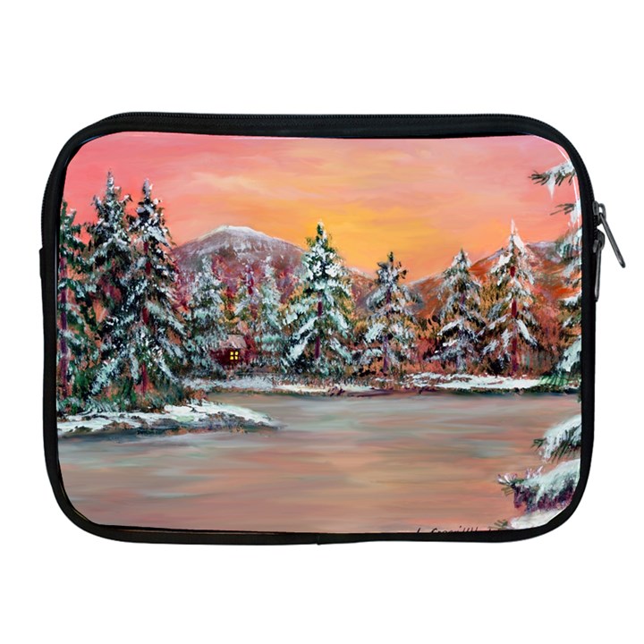  Jane s Winter Sunset   by Ave Hurley of ArtRevu ~ Apple iPad 2/3/4 Zipper Case