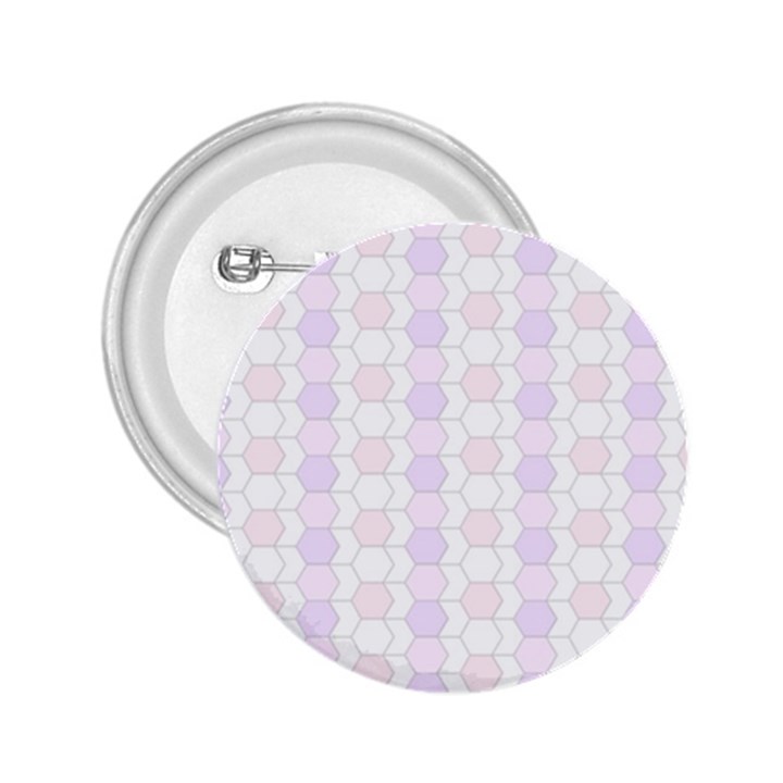 Allover Graphic Soft Pink 2.25  Button