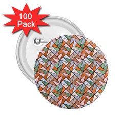 Allover Graphic Brown 2 25  Button (100 Pack) by ImpressiveMoments