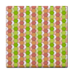 Allover Graphic Red Green Ceramic Tile by ImpressiveMoments