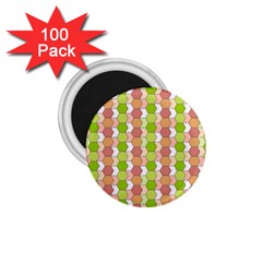 Allover Graphic Red Green 1 75  Button Magnet (100 Pack) by ImpressiveMoments