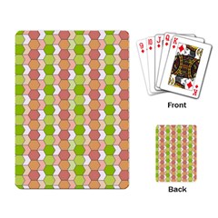 Allover Graphic Red Green Playing Cards Single Design