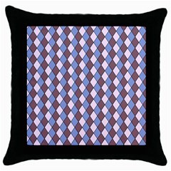 Allover Graphic Blue Brown Black Throw Pillow Case by ImpressiveMoments