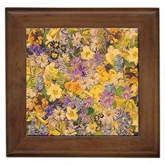 Spring Flowers Effect Framed Ceramic Tile by ImpressiveMoments