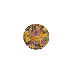 Spring Flowers Effect 1  Mini Button Magnet