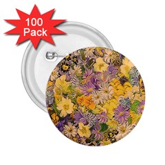 Spring Flowers Effect 2.25  Button (100 pack)