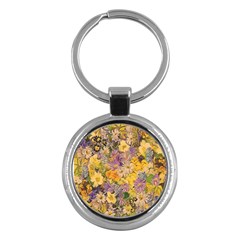 Spring Flowers Effect Key Chain (Round)