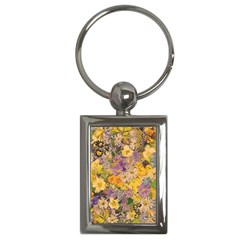 Spring Flowers Effect Key Chain (Rectangle)