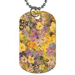 Spring Flowers Effect Dog Tag (One Sided)