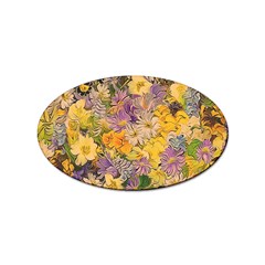 Spring Flowers Effect Sticker 10 Pack (Oval)