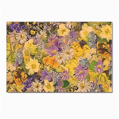 Spring Flowers Effect Postcards 5  x 7  (10 Pack)