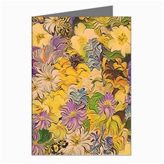 Spring Flowers Effect Greeting Card (8 Pack)
