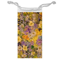 Spring Flowers Effect Jewelry Bag