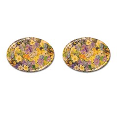 Spring Flowers Effect Cufflinks (oval) by ImpressiveMoments