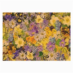 Spring Flowers Effect Glasses Cloth (Large, Two Sided)